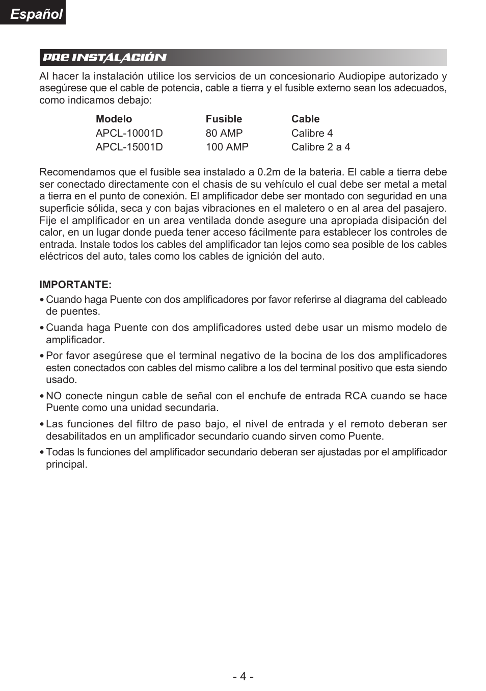 Audiopipe APCL-15001D es User Manual | Page 17 / 22