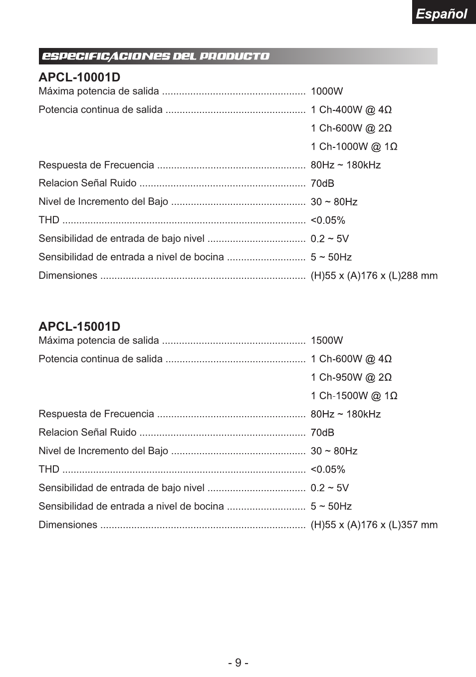 Audiopipe APCL-15001D es User Manual | Page 22 / 22