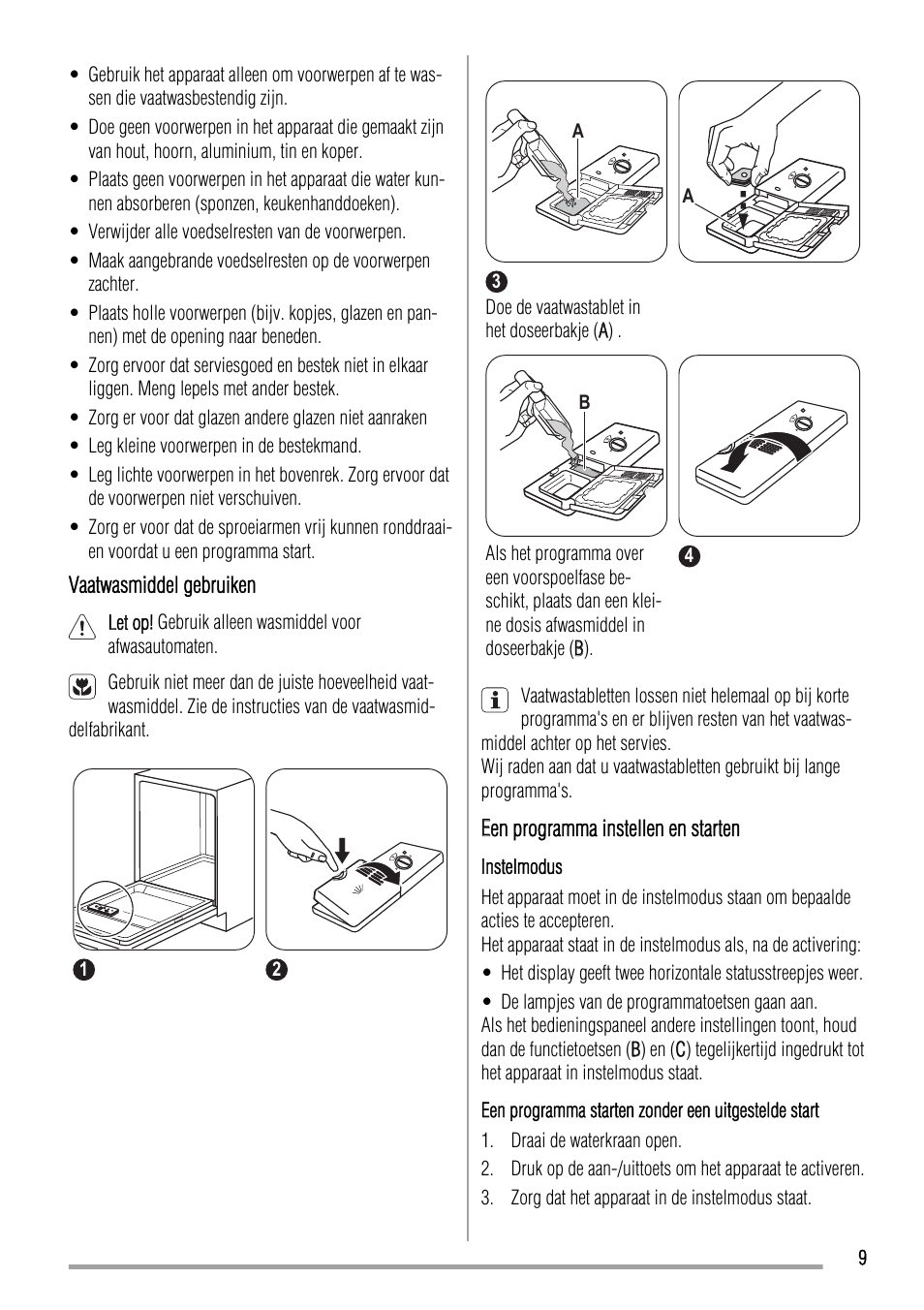 Zanussi ZDT 16002 FA User Manual | Page 9 / 56