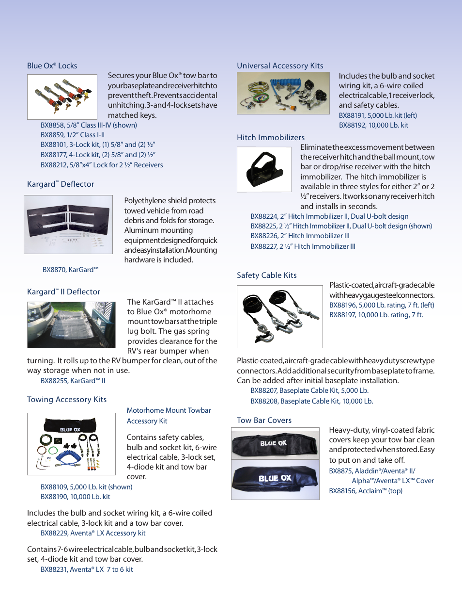 Blue Ox Towing Products Brochure User Manual | Page 9 / 12