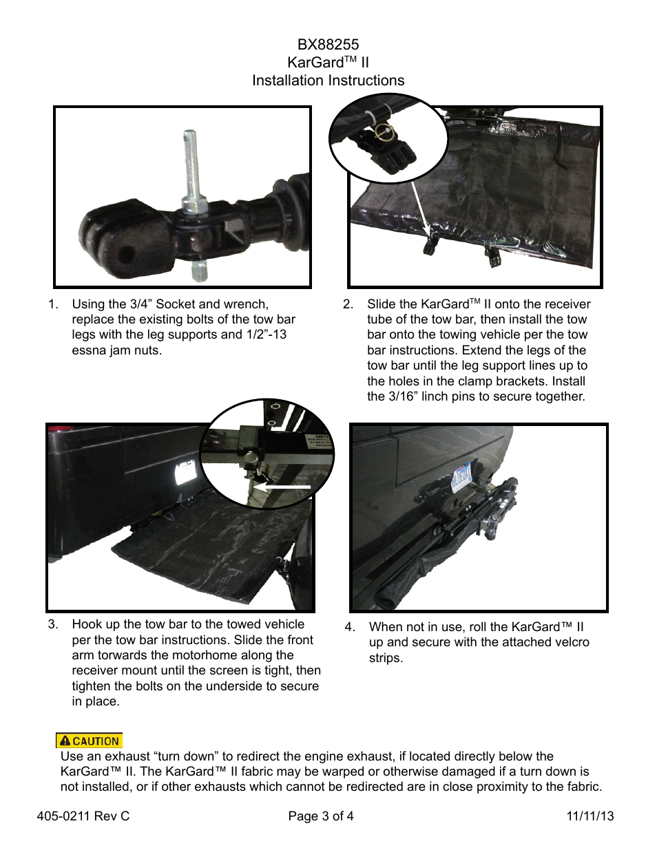 Blue Ox BX88255 User Manual | Page 3 / 4