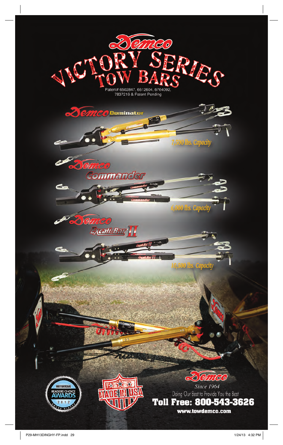 P029-mh13dinghy-fp | Blue Ox 2013 Dinghy Towing Guide User Manual | Page 29 / 36