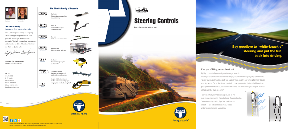 Blue Ox Chassis Handling, Comfort and Safety Enhancements Brochure User Manual | 2 pages