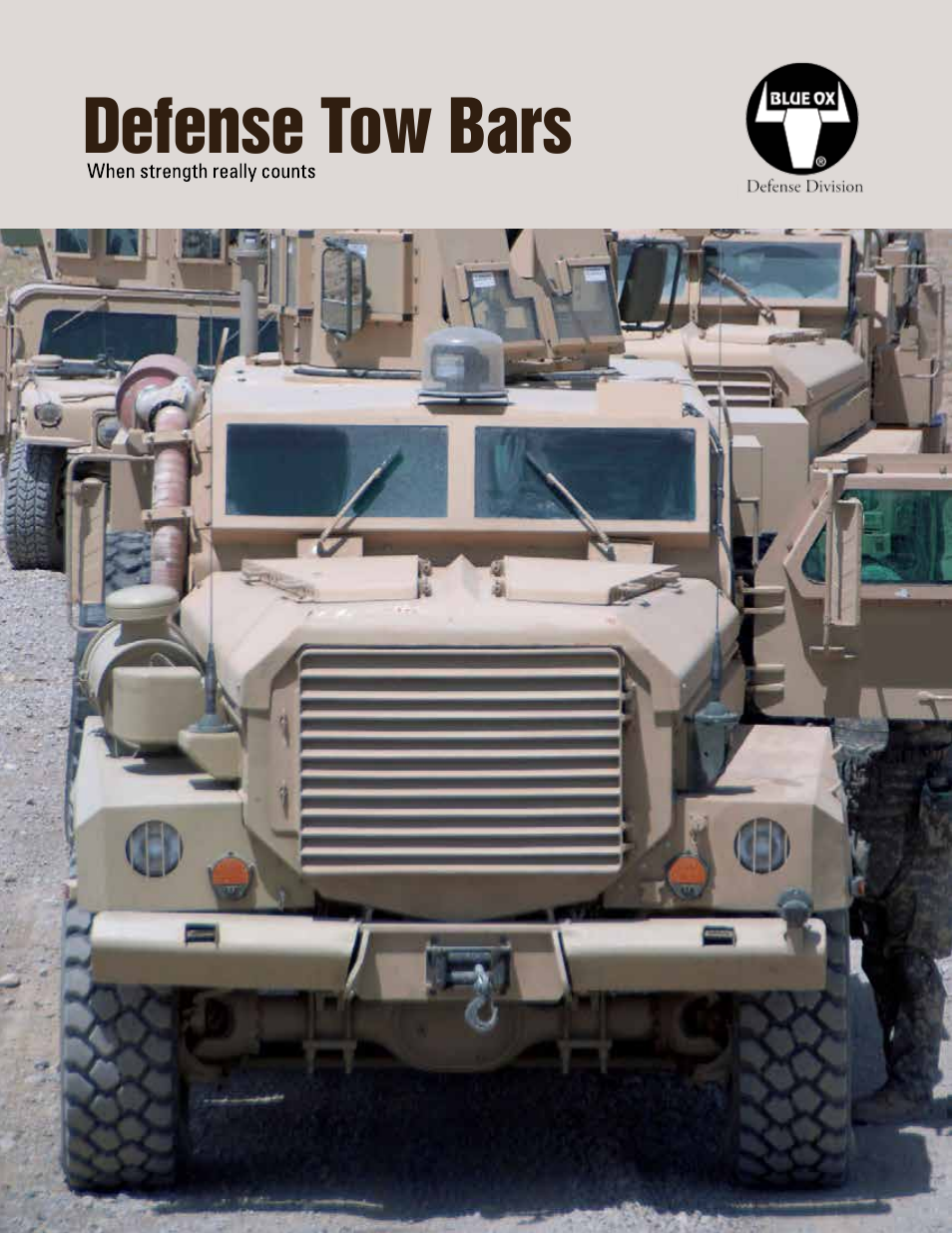 Blue Ox Defense Tow Bars Brochure User Manual | 3 pages