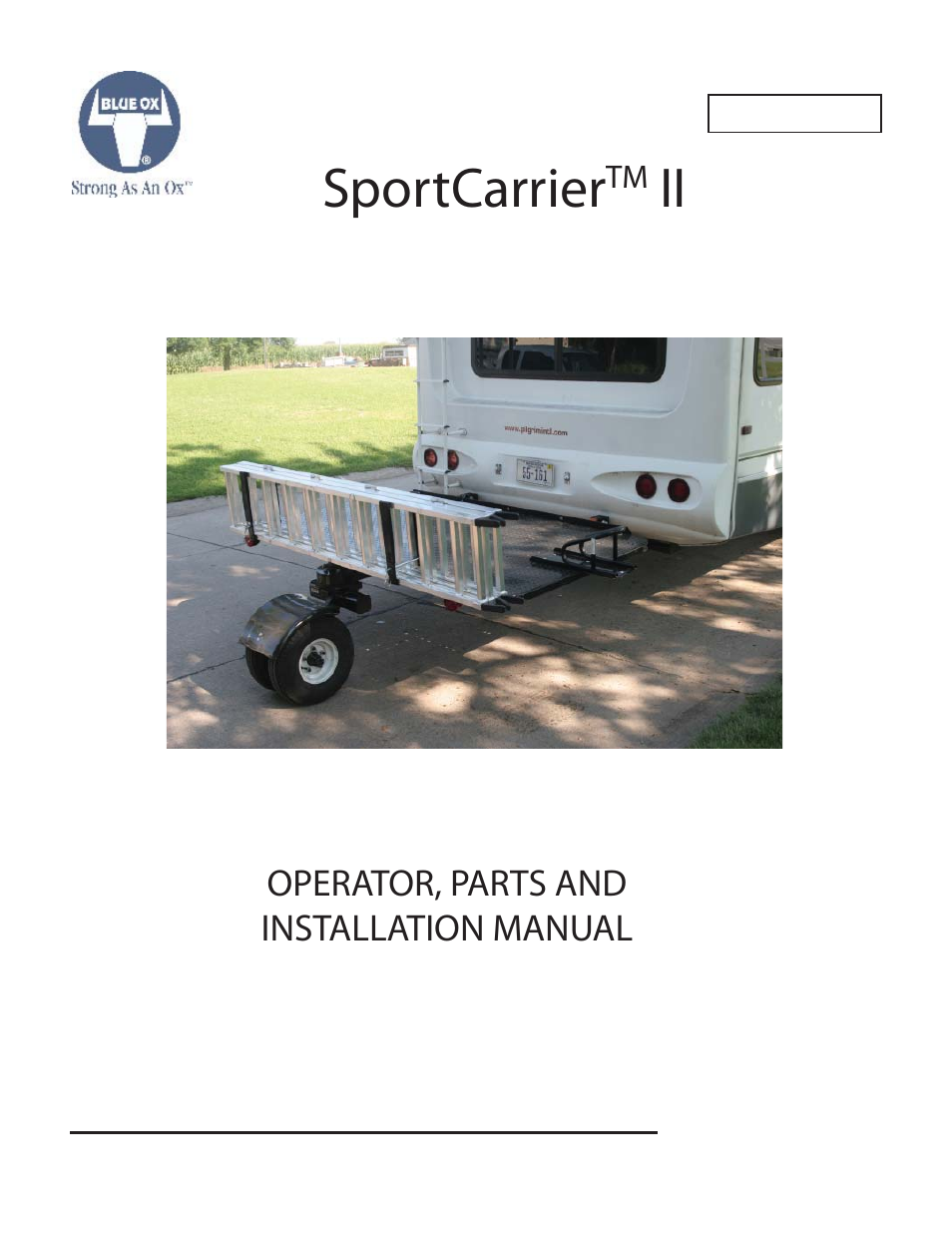 Blue Ox SC2102 User Manual | 7 pages