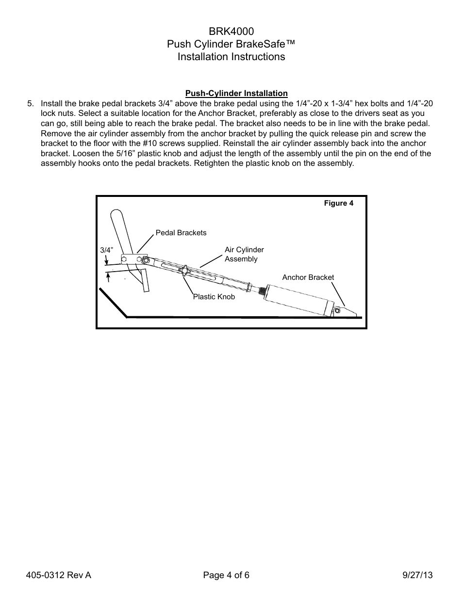 Blue Ox BRK4000 User Manual | Page 4 / 6