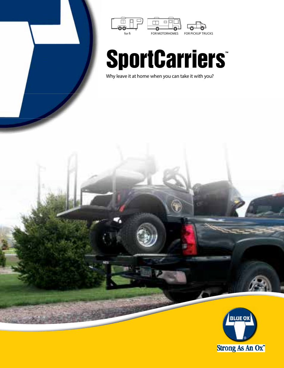 Blue Ox Sport Carrier Product Brochure User Manual | 12 pages