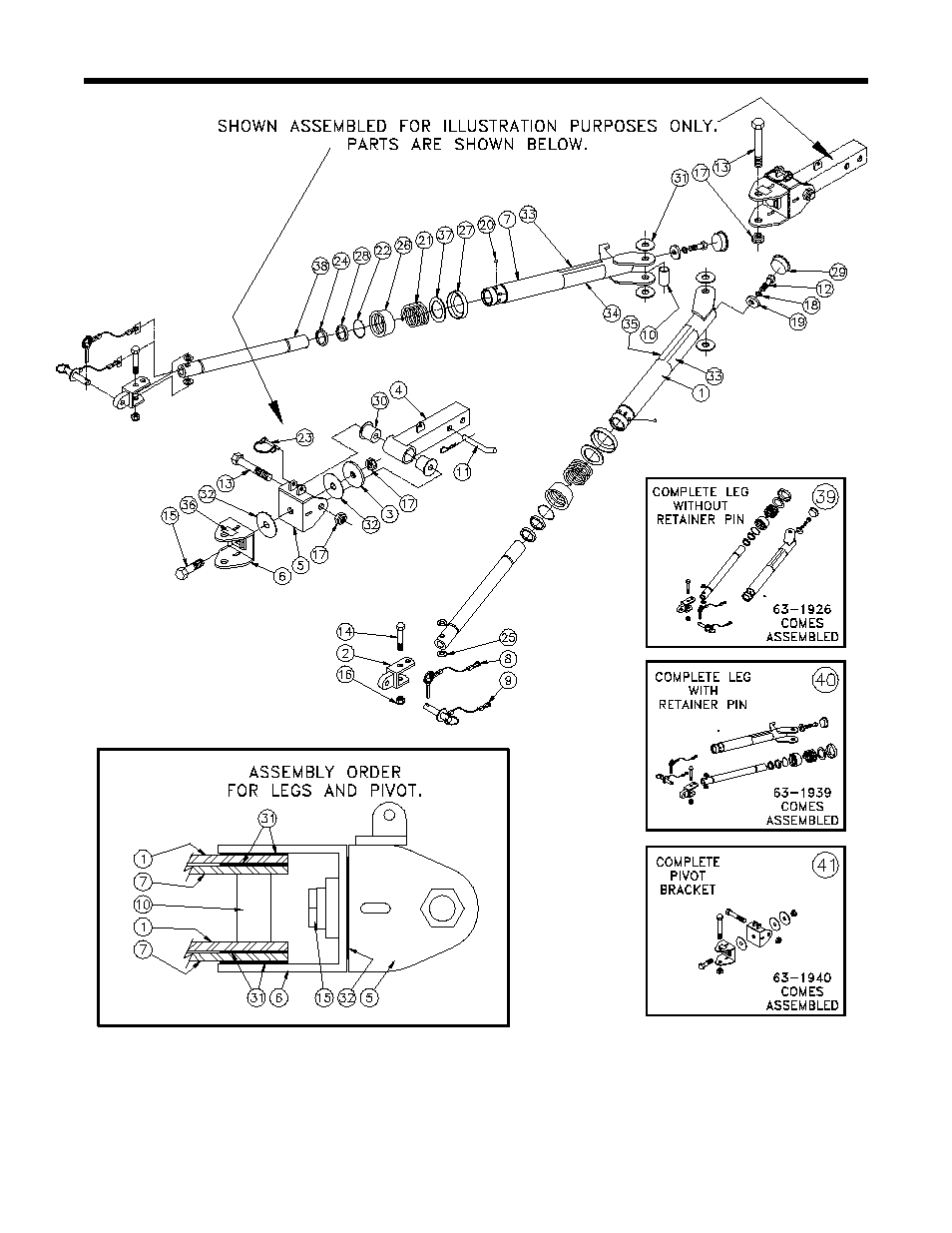 Replacement parts | Blue Ox BX7330 User Manual | Page 6 / 8