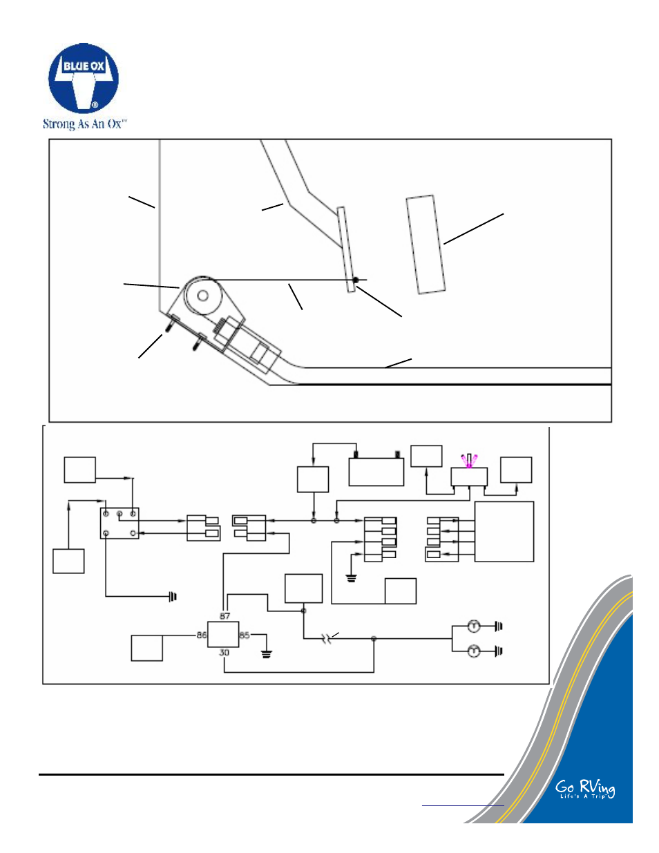 Fig. 1 fig. 2, Toad side rv side, System wiring diagram | Box brake unit | Blue Ox BX88175 User Manual | Page 7 / 10