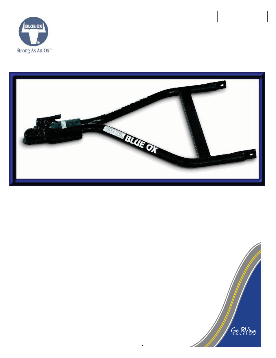 Blue Ox BX7302 User Manual | 2 pages