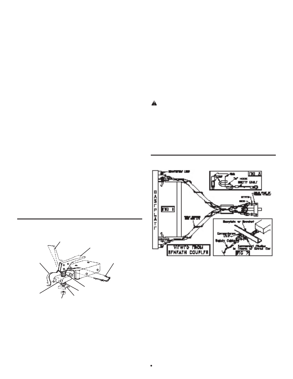 Coupler fit adjustment, Safety cable installation | Blue Ox BX7302 User Manual | Page 2 / 2