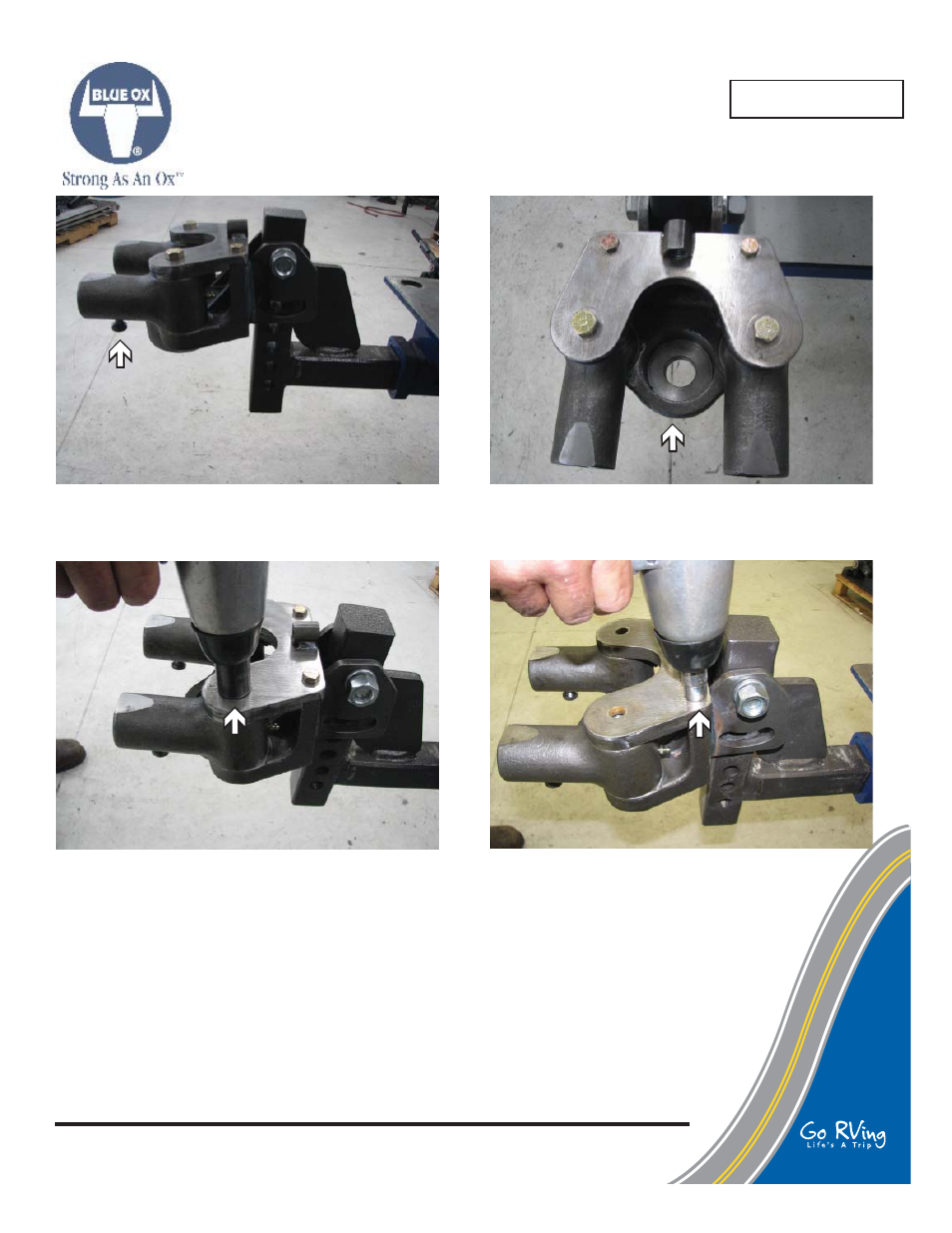 Blue Ox 84-0170 SwayPro Trunnion Kit User Manual | 3 pages