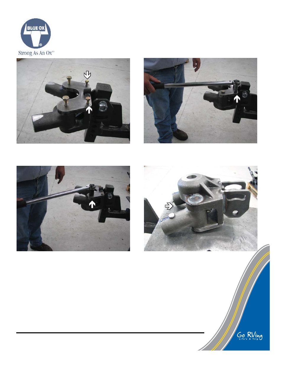 Ф ф ф ф | Blue Ox 84-0170 SwayPro Trunnion Kit User Manual | Page 3 / 3
