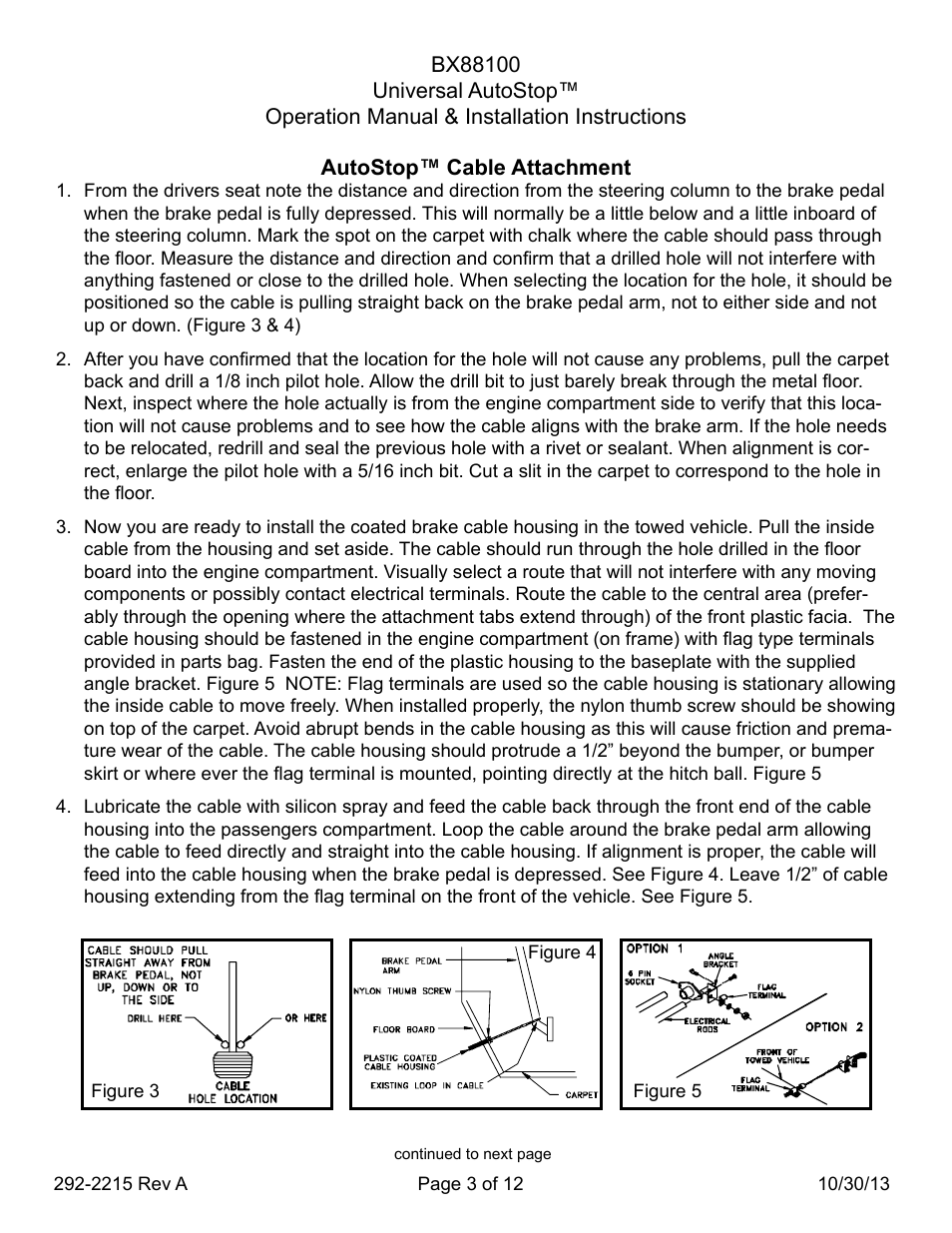 Blue Ox BX88100 User Manual | Page 3 / 12