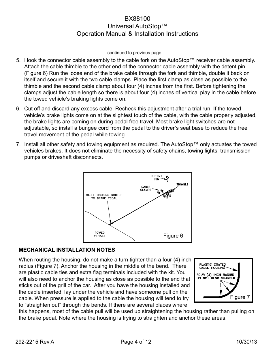 Blue Ox BX88100 User Manual | Page 4 / 12