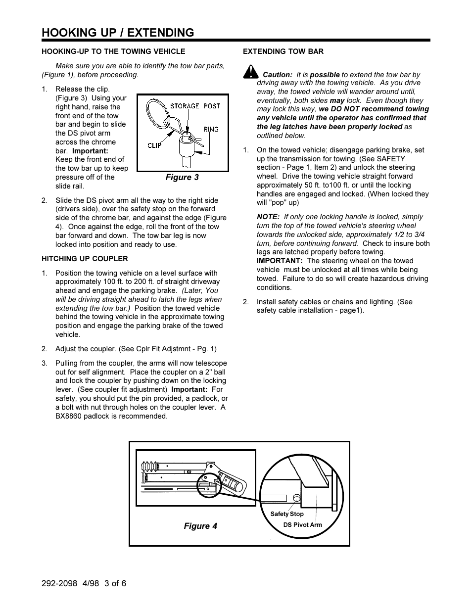 Hooking up / extending | Blue Ox BX4335 User Manual | Page 3 / 8