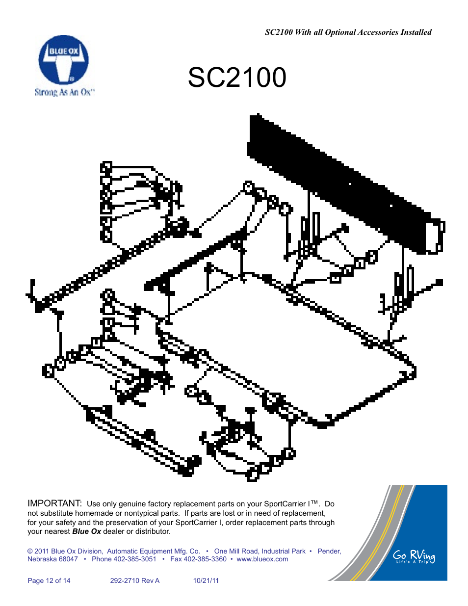 Sc2100 | Blue Ox SC2100 User Manual | Page 13 / 16