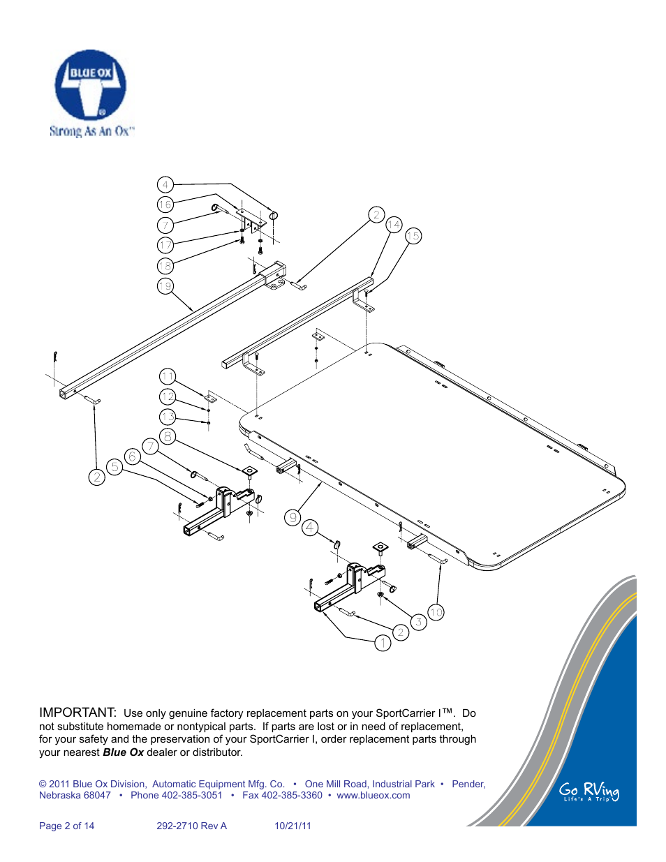 Blue Ox SC2100 User Manual | Page 3 / 16