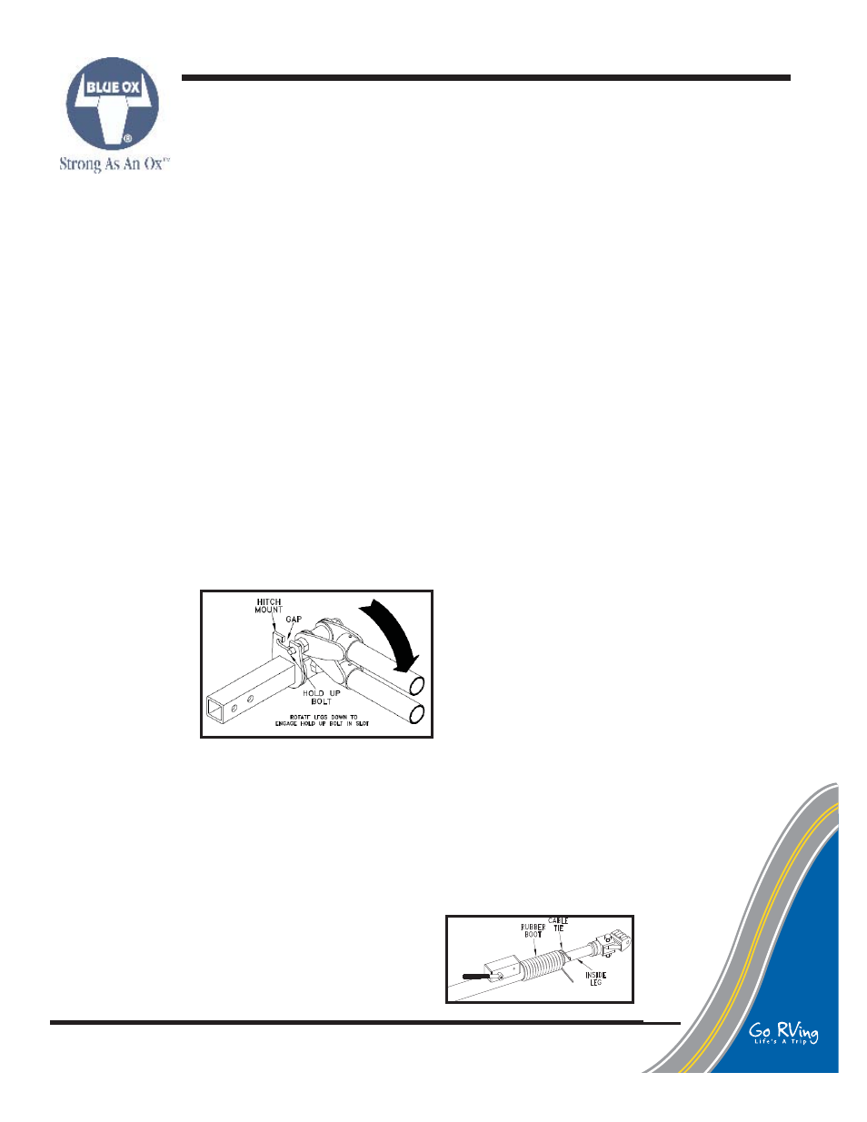 Unhooking tow bar / maintenance | Blue Ox BX7335 User Manual | Page 5 / 9