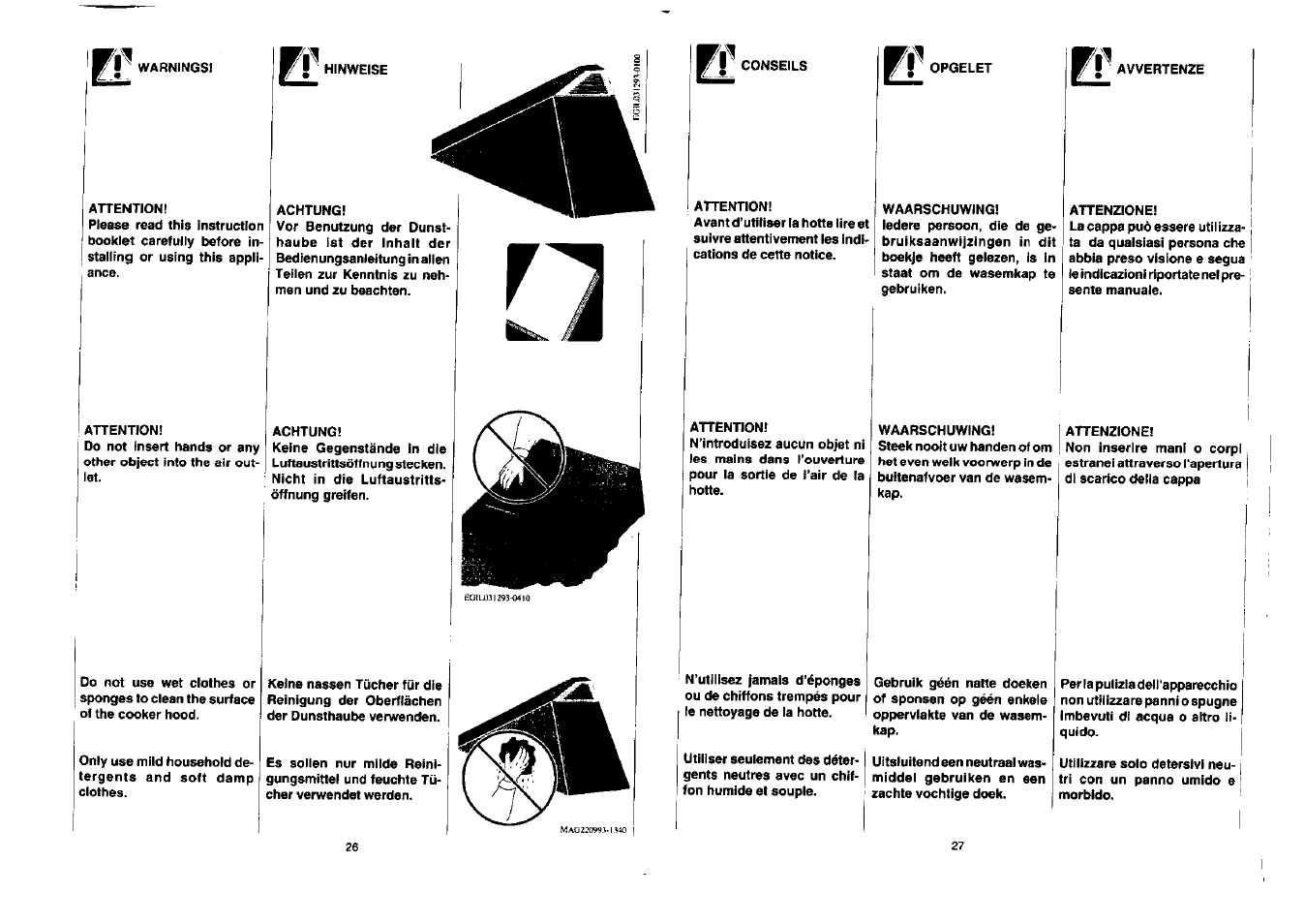 Zanussi NH 100 EAX User Manual | Page 14 / 29
