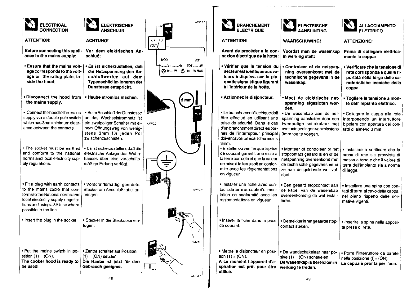 Zanussi NH 100 EAX User Manual | Page 25 / 29