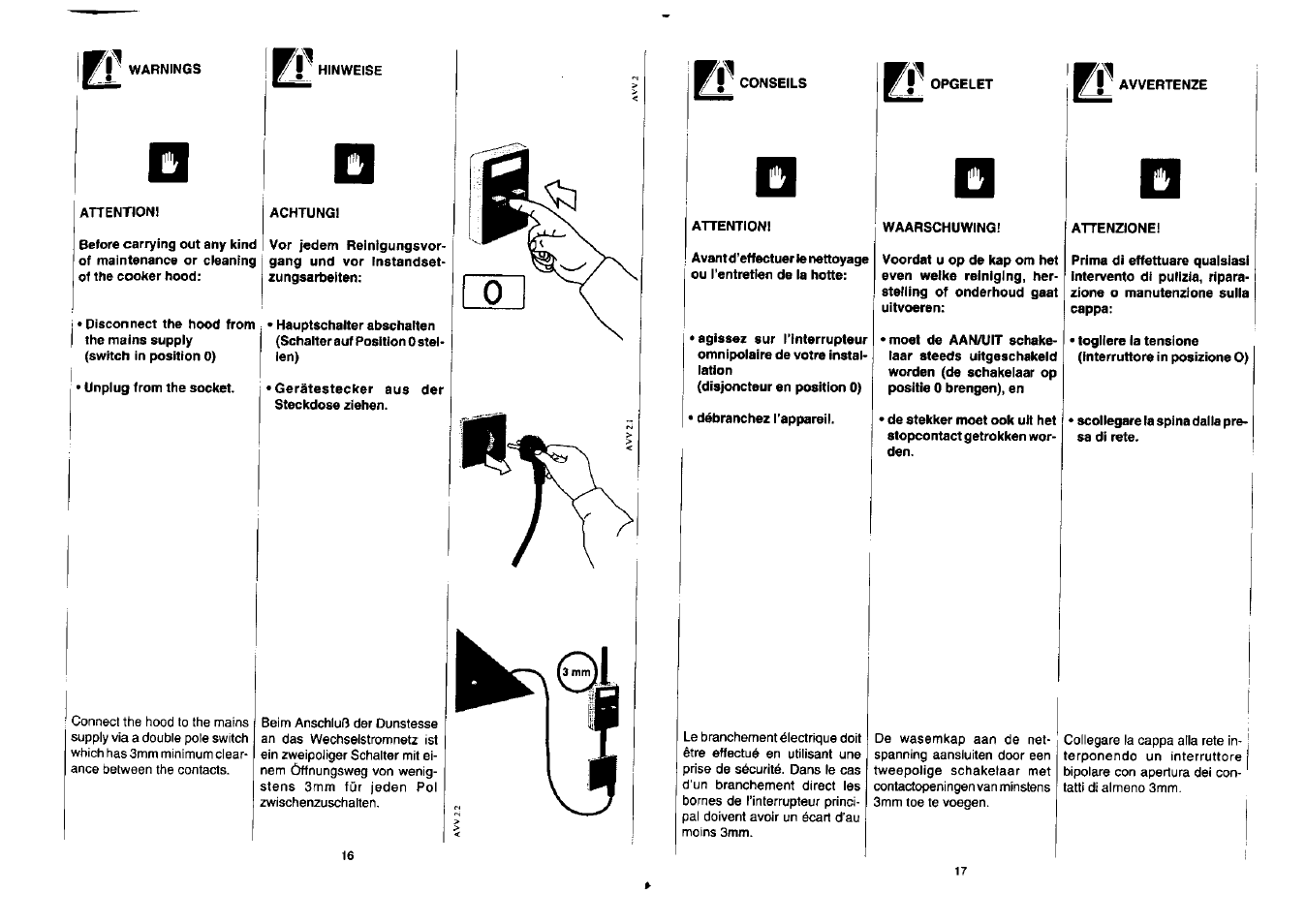 Zanussi NH 100 EAX User Manual | Page 9 / 29