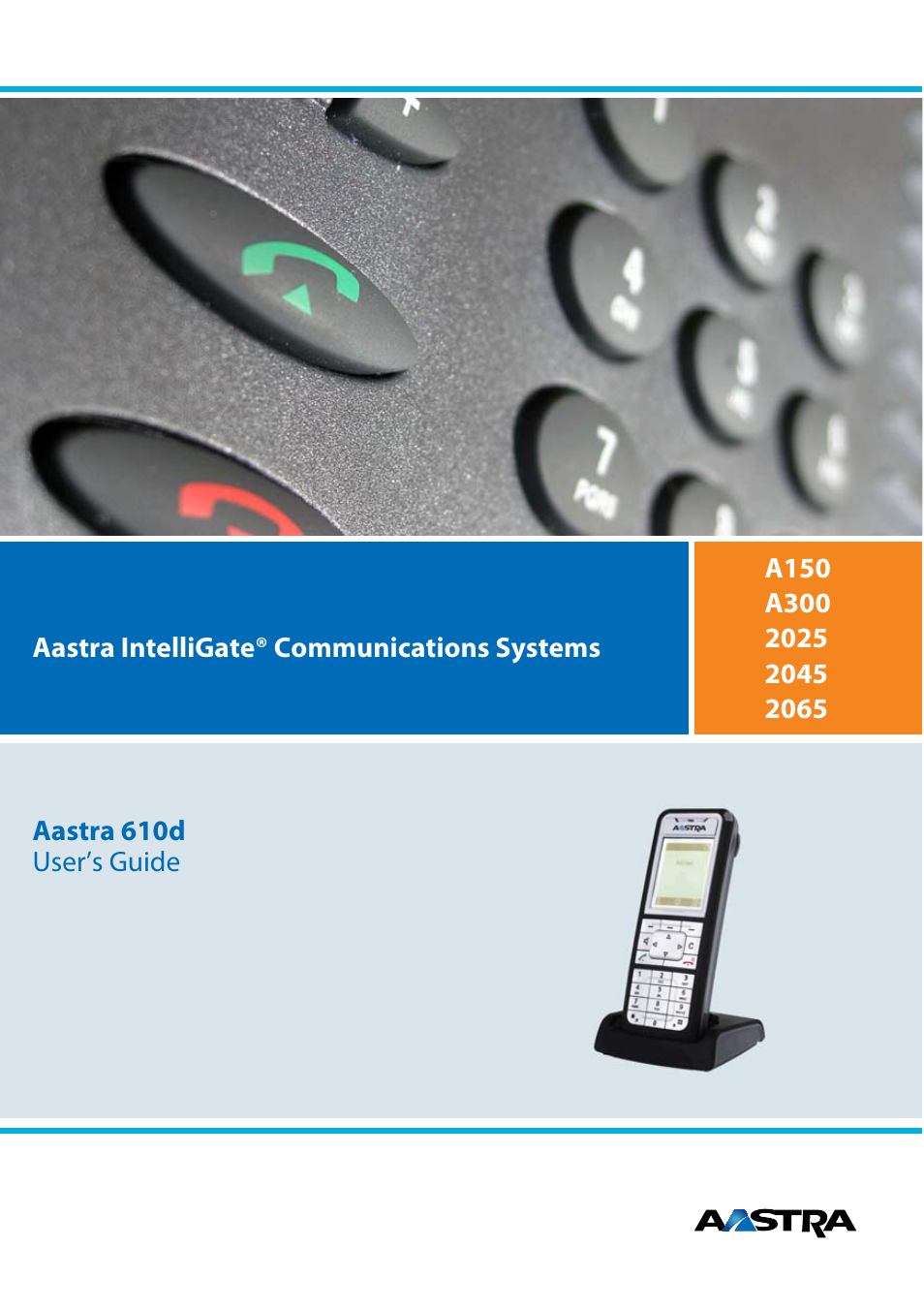 AASTRA 610d for Aastra IntelliGate User Guide EN User Manual | 76 pages