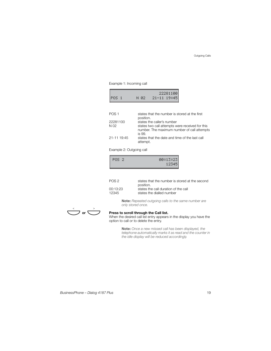 AASTRA 4187 Plus for BusinessPhone User Guide EN User Manual | Page 19 / 104