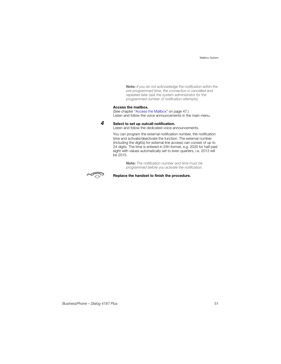 AASTRA 4187 Plus for BusinessPhone User Guide EN User Manual | Page 51 / 104