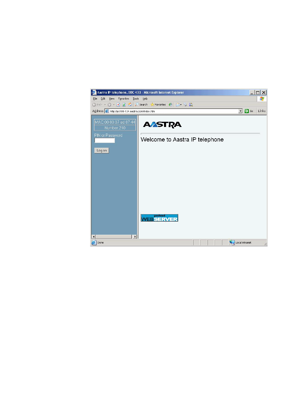 3 using the web interface | AASTRA 7433ip for MX-ONE User Guide EN User Manual | Page 96 / 108