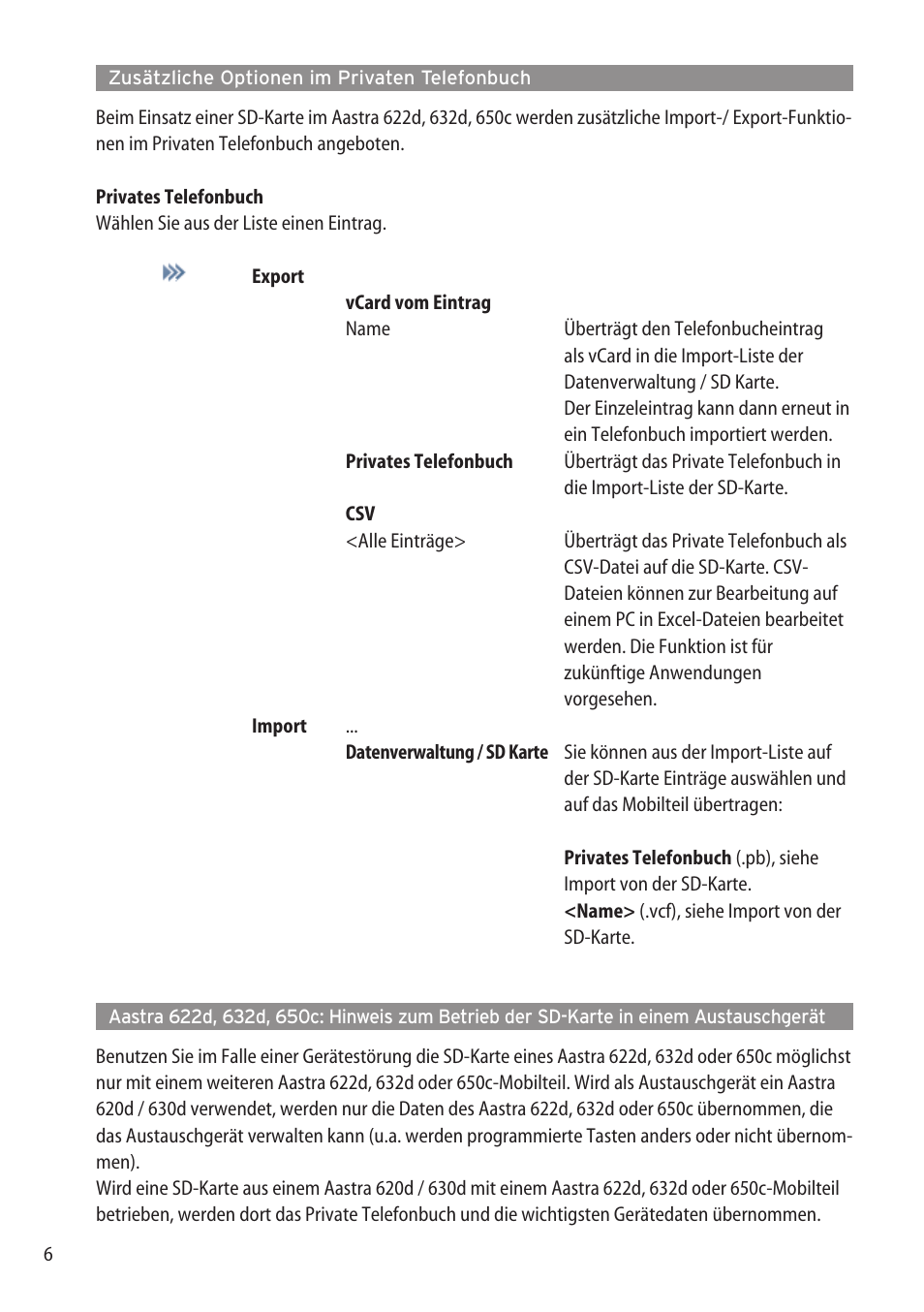 AASTRA microSD-Card User Guide User Manual | Page 8 / 22