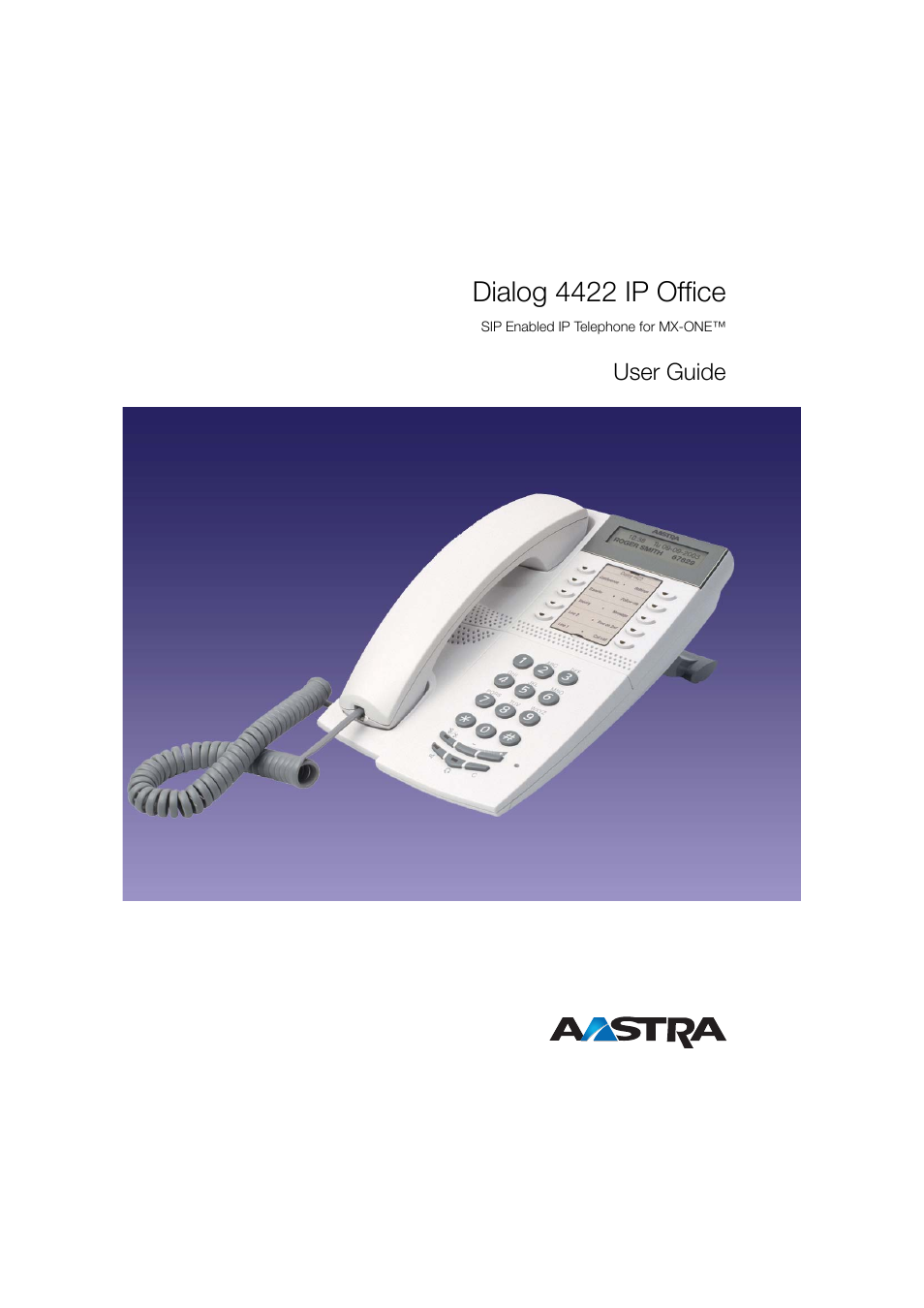 AASTRA 4422 IP Office (SIP) for MX-ONE User Guide User Manual | 111 pages