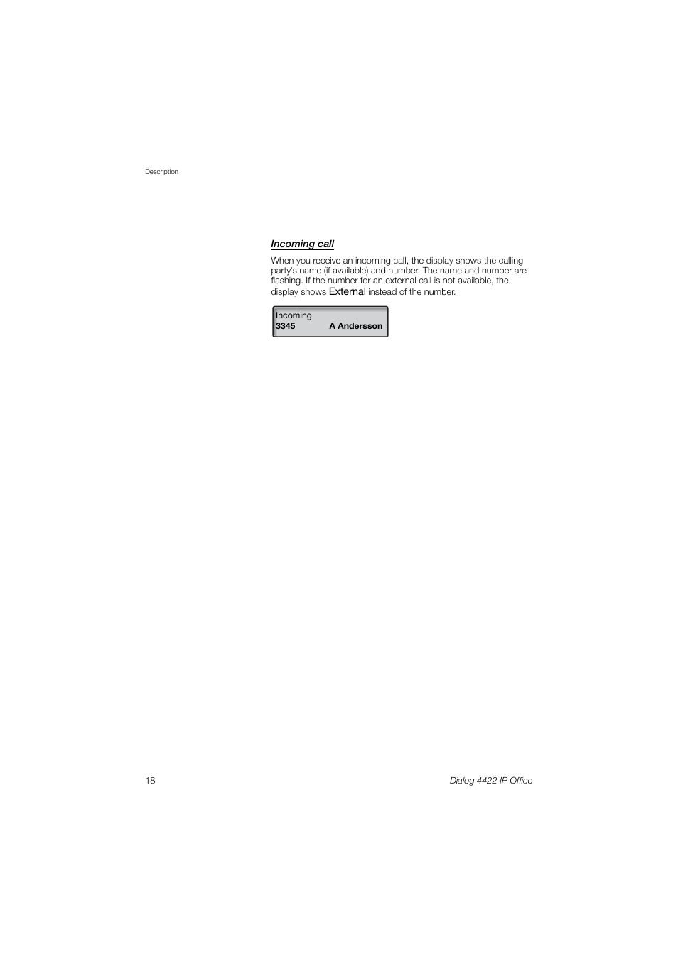 AASTRA 4422 IP Office (SIP) for MX-ONE User Guide User Manual | Page 18 / 111