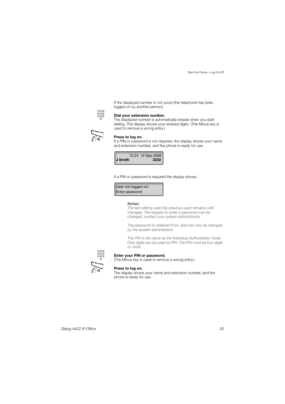 AASTRA 4422 IP Office (SIP) for MX-ONE User Guide User Manual | Page 25 / 111