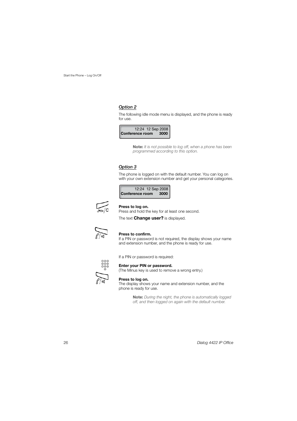 AASTRA 4422 IP Office (SIP) for MX-ONE User Guide User Manual | Page 26 / 111