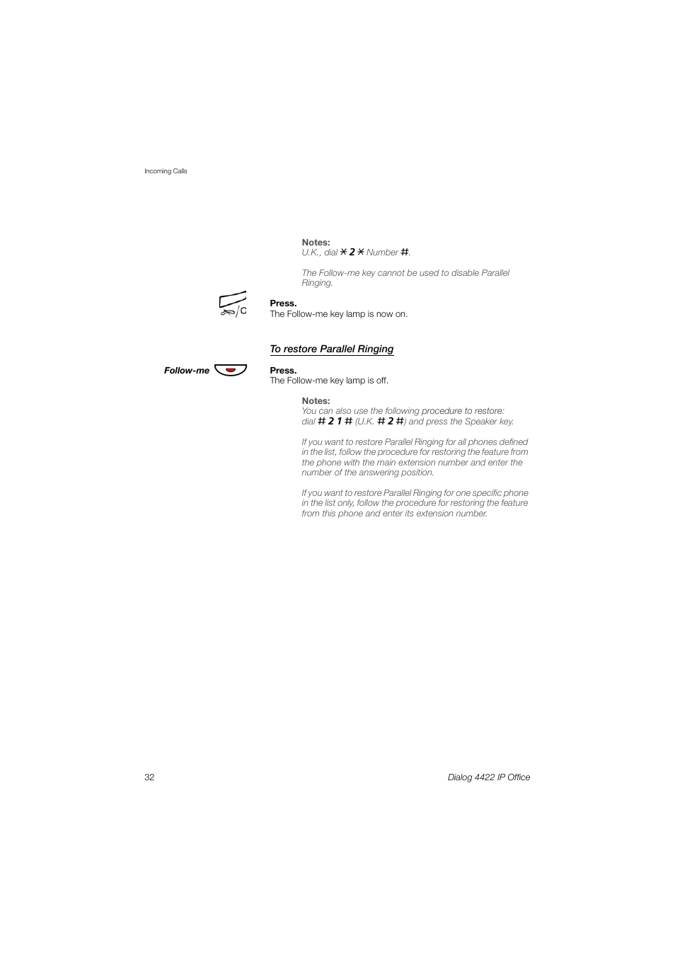 AASTRA 4422 IP Office (SIP) for MX-ONE User Guide User Manual | Page 32 / 111