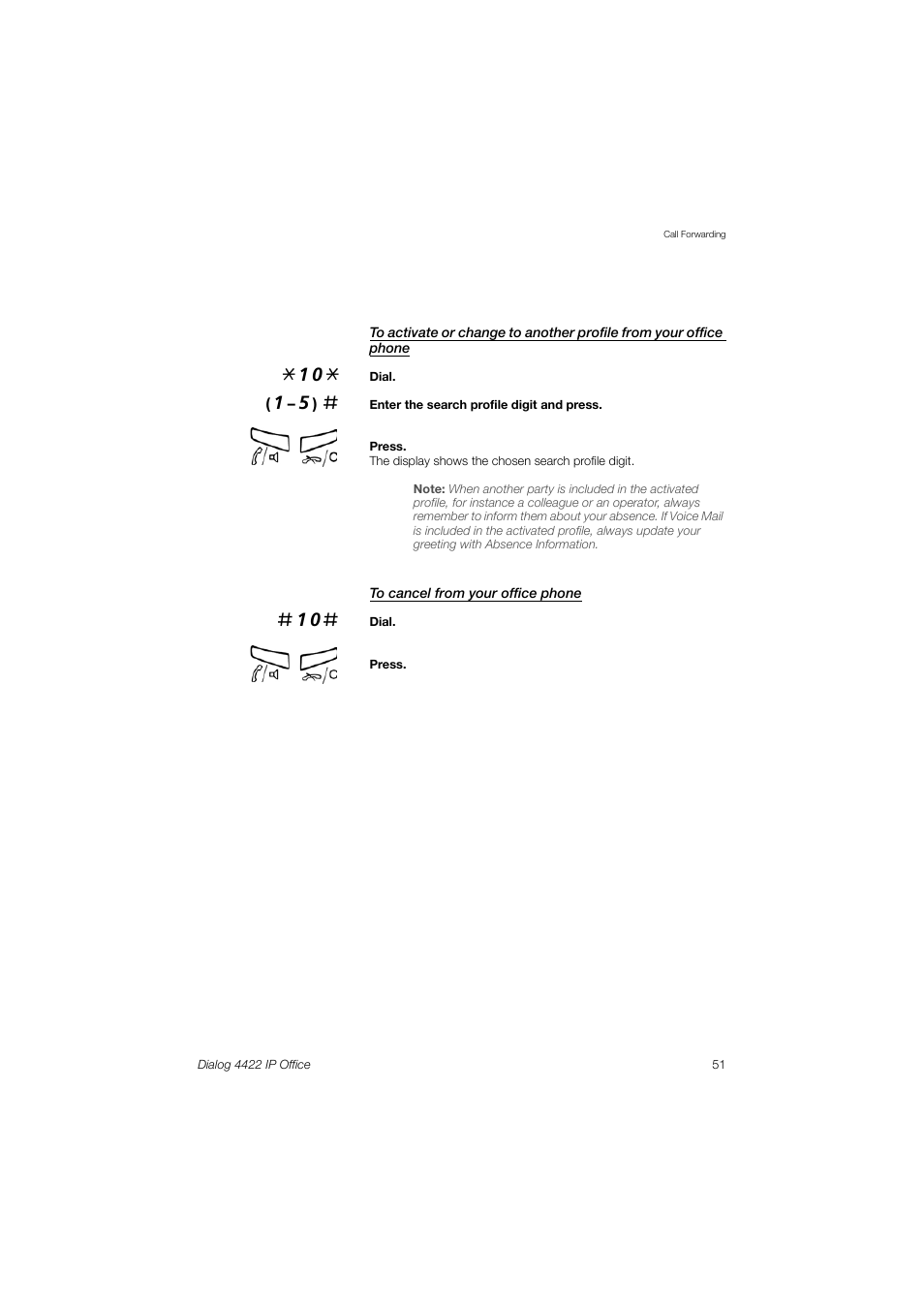 AASTRA 4422 IP Office (SIP) for MX-ONE User Guide User Manual | Page 51 / 111