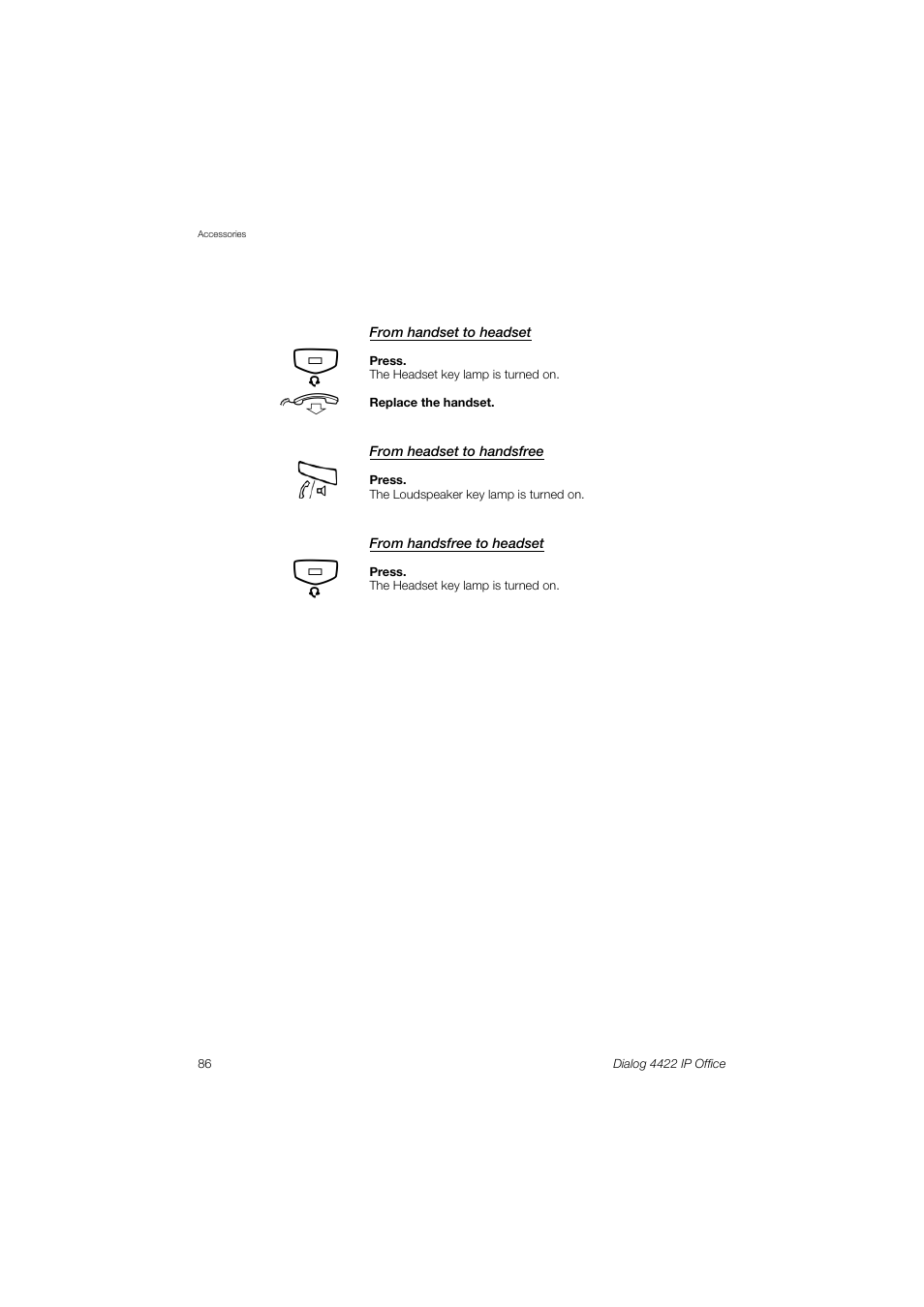 AASTRA 4422 IP Office (SIP) for MX-ONE User Guide User Manual | Page 86 / 111