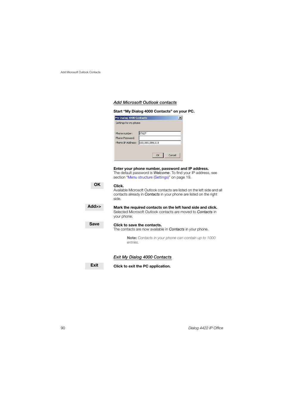 AASTRA 4422 IP Office (SIP) for MX-ONE User Guide User Manual | Page 90 / 111