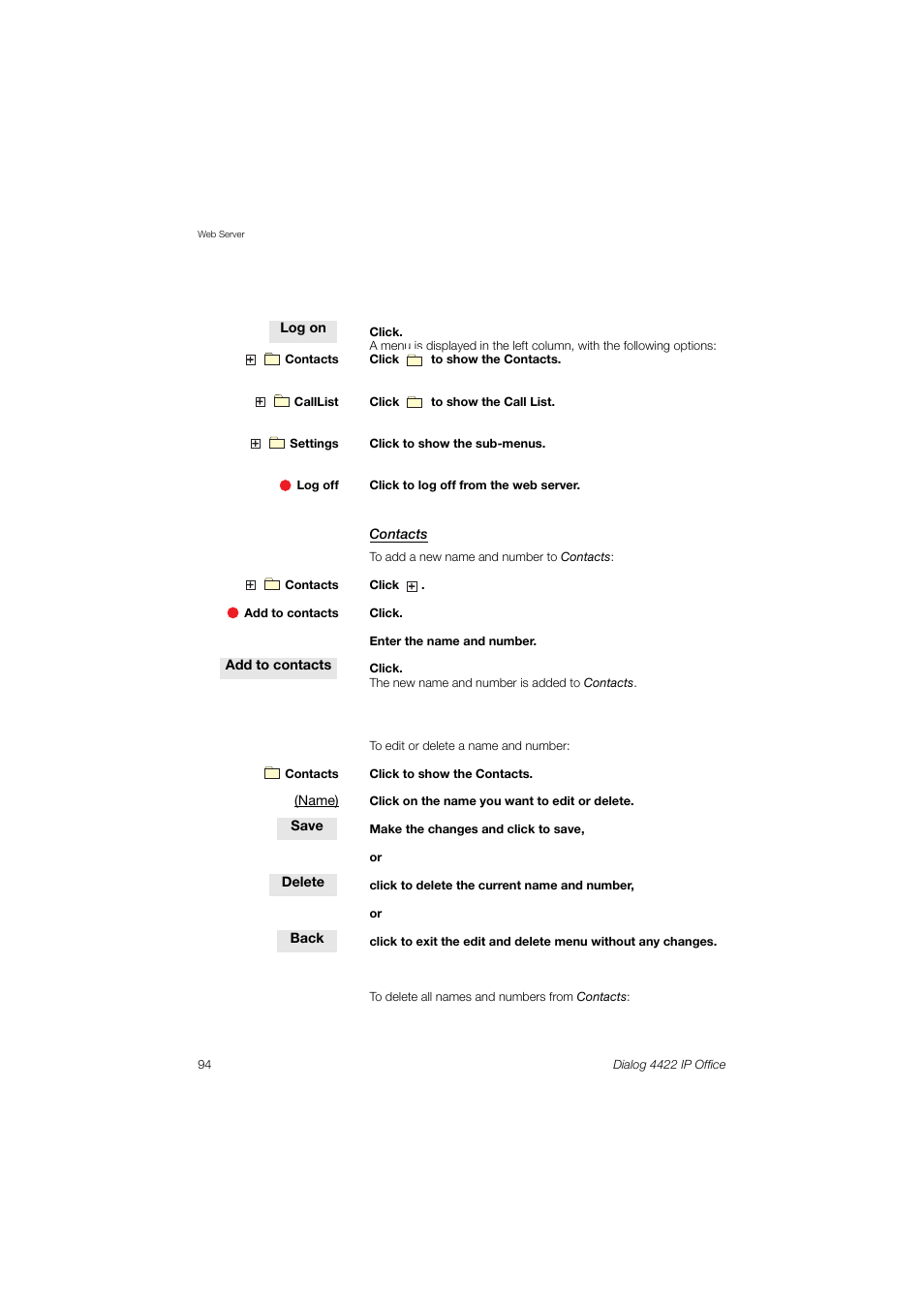 AASTRA 4422 IP Office (SIP) for MX-ONE User Guide User Manual | Page 94 / 111