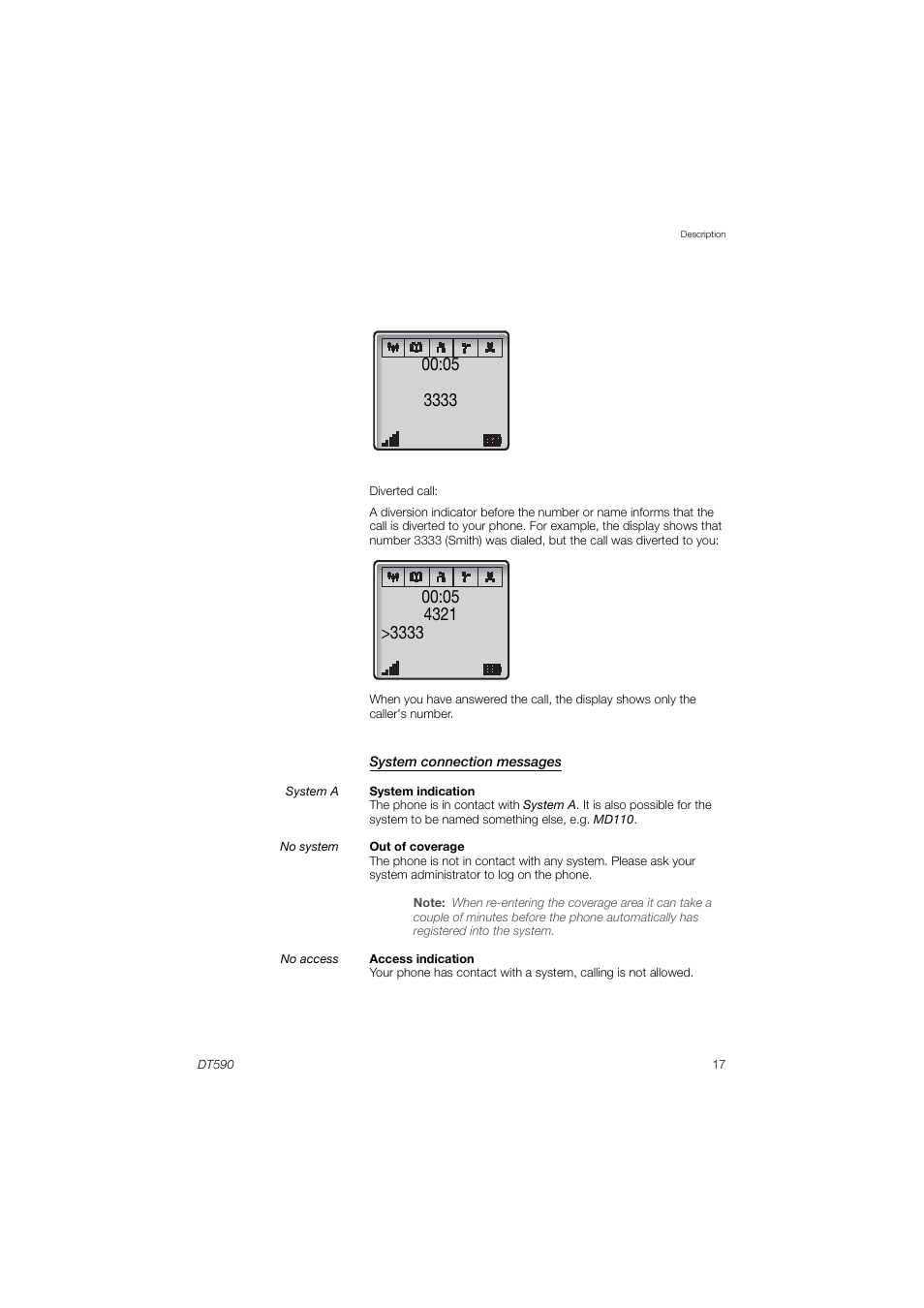 AASTRA DT590 for MX-ONE User Guide EN User Manual | Page 17 / 107