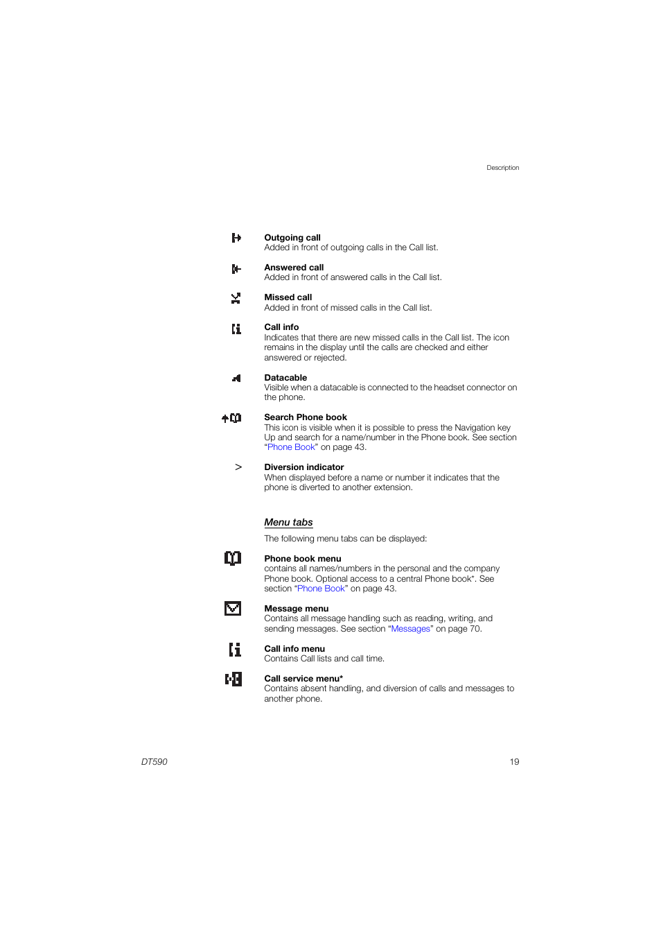 AASTRA DT590 for MX-ONE User Guide EN User Manual | Page 19 / 107