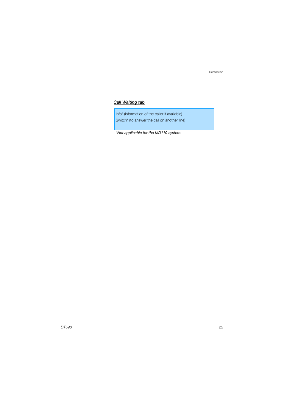 AASTRA DT590 for MX-ONE User Guide EN User Manual | Page 25 / 107