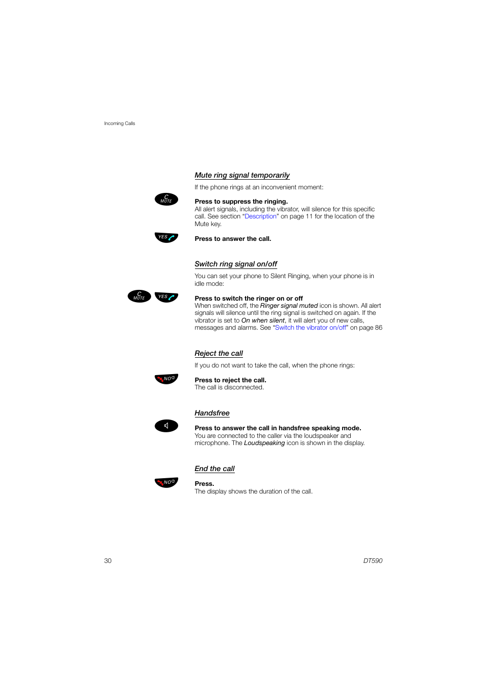 AASTRA DT590 for MX-ONE User Guide EN User Manual | Page 30 / 107