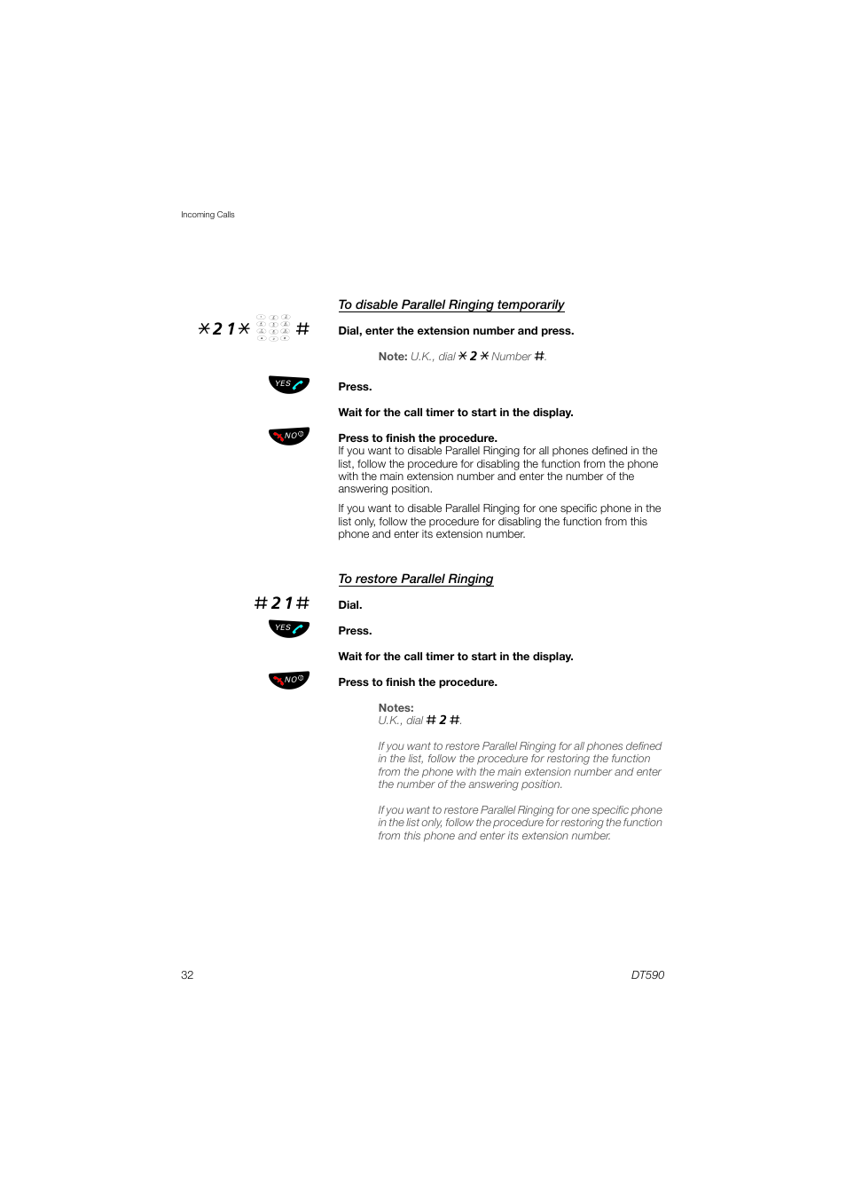 AASTRA DT590 for MX-ONE User Guide EN User Manual | Page 32 / 107