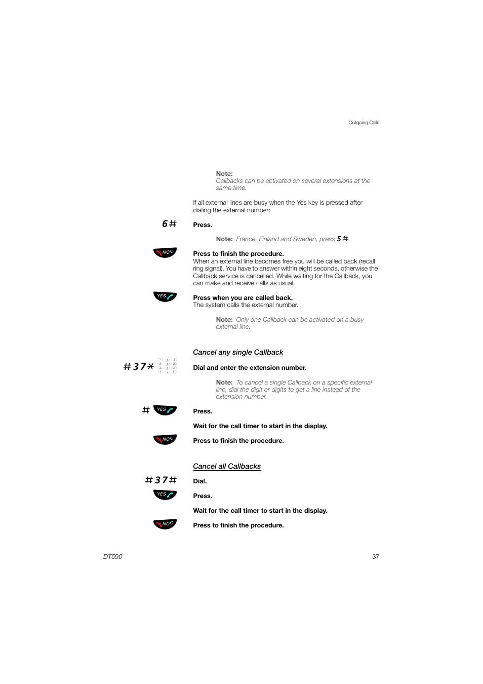 AASTRA DT590 for MX-ONE User Guide EN User Manual | Page 37 / 107