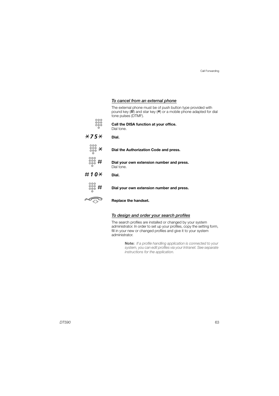 AASTRA DT590 for MX-ONE User Guide EN User Manual | Page 63 / 107