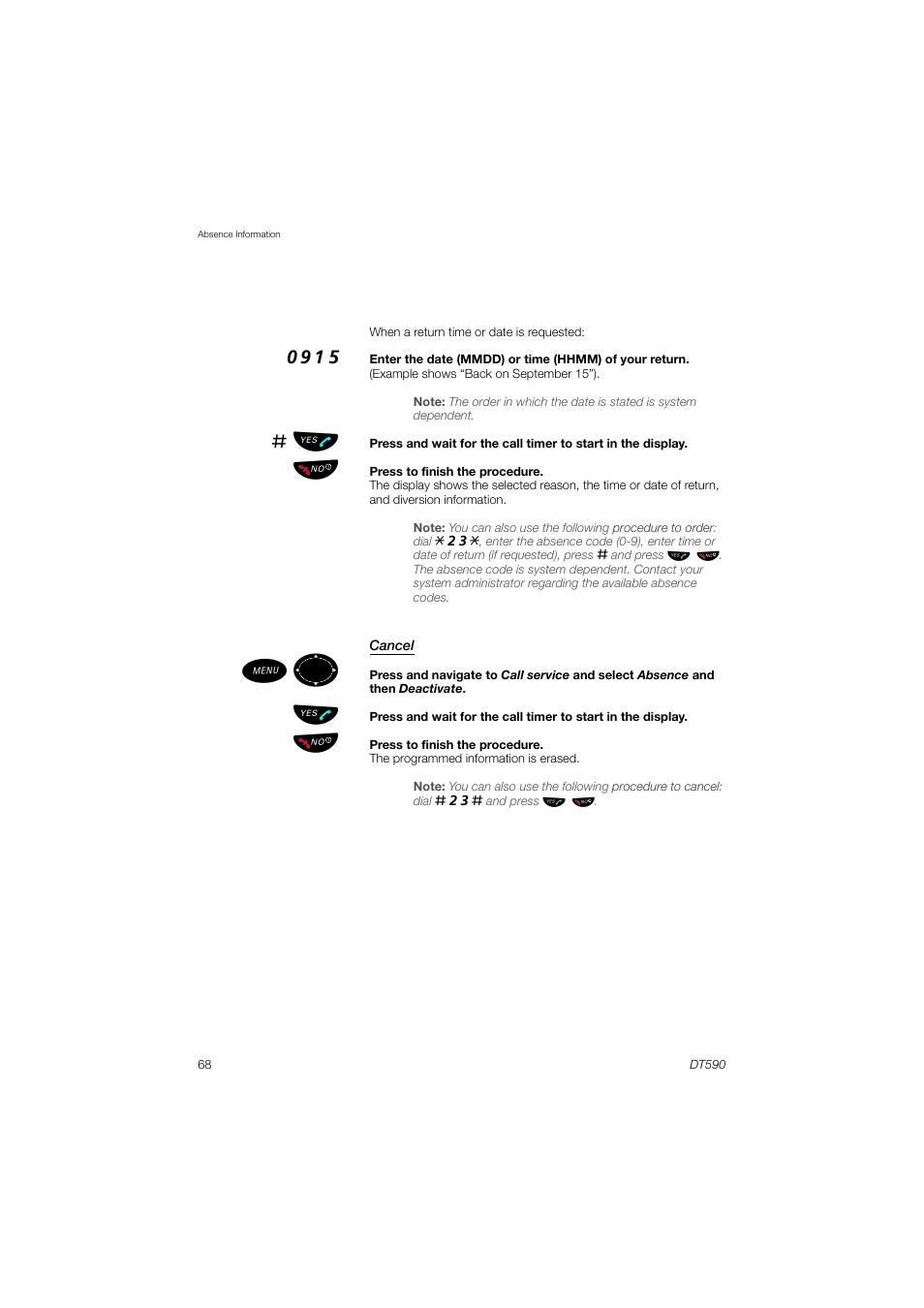 AASTRA DT590 for MX-ONE User Guide EN User Manual | Page 68 / 107