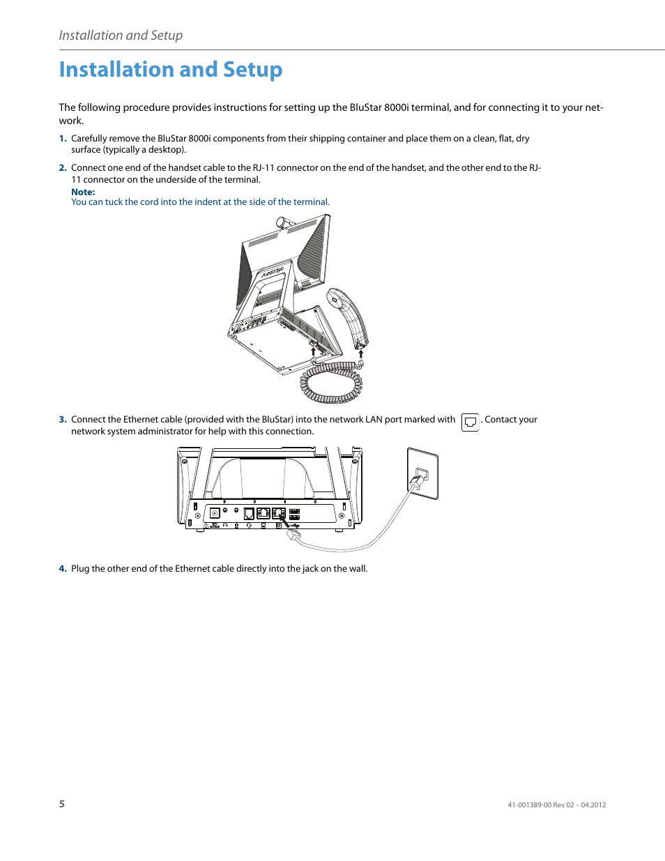 Installation and setup | AASTRA BluStar 8000i User Guide EN User Manual | Page 10 / 113