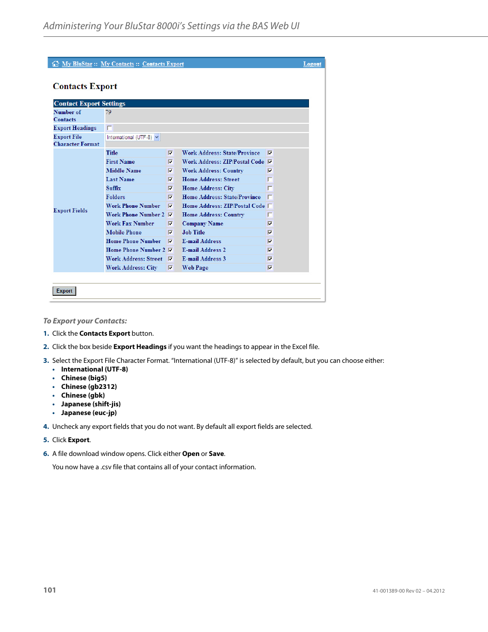 AASTRA BluStar 8000i User Guide EN User Manual | Page 106 / 113